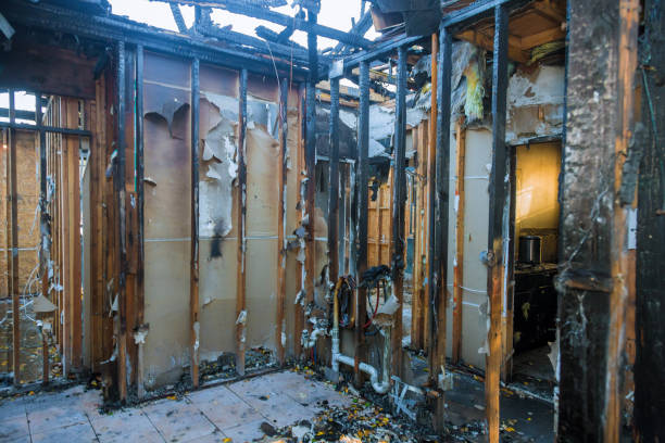 Professional Fire Damage Cleanup technician working in Woodbury, NJ